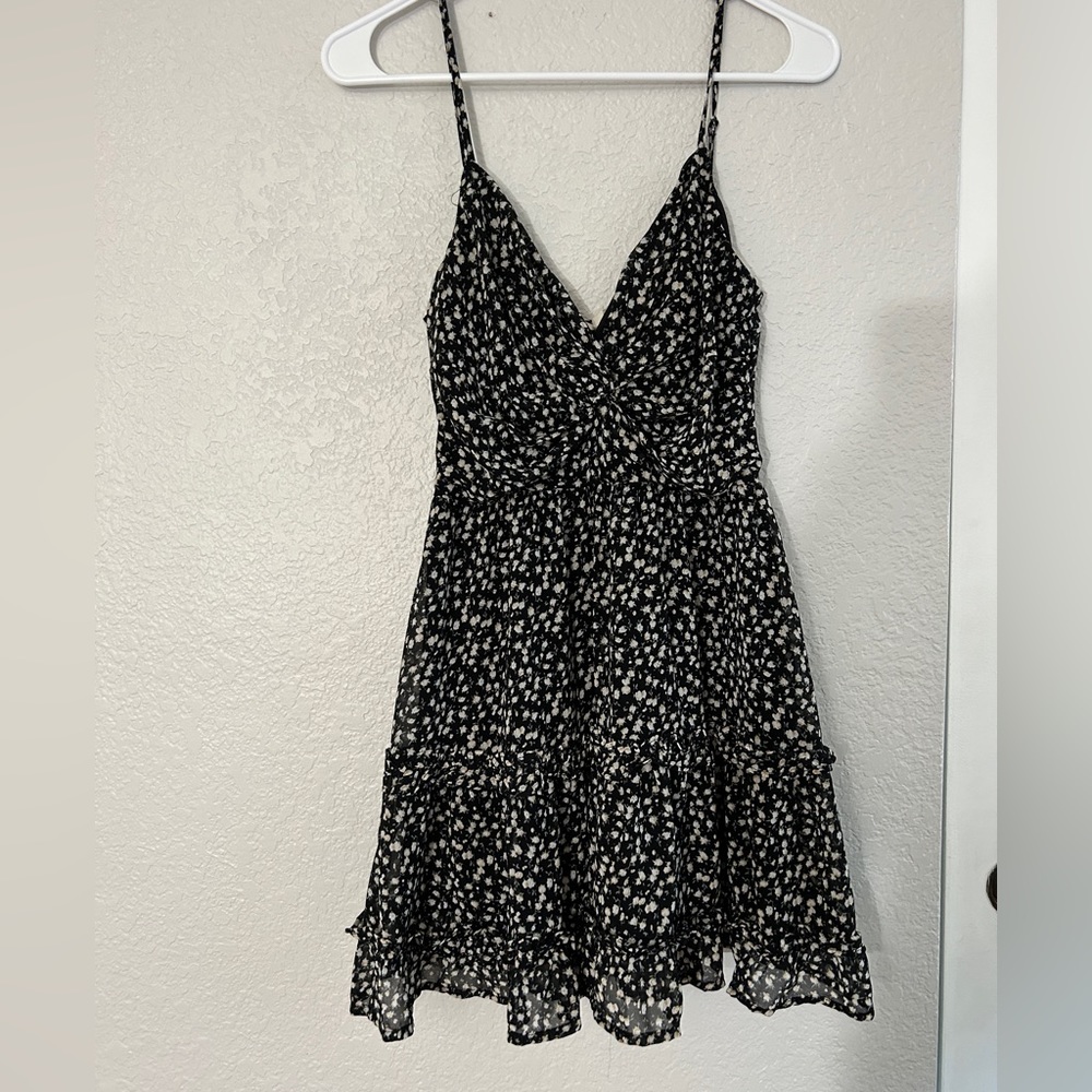 Pacsun LA Hearts black floral mini sundress